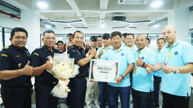  PT Adonia Footwear Indonesia resmi berstatus sebagai perusahaan Kawasan Berikat Mandiri pada Rabu (21/01). - Foto DJBC