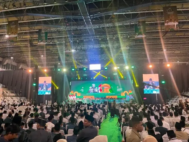 Suasana peringatan Hari Lahir (Harlah) ke-100 Nahdlatul Ulama, di Istora Gelora Bung Karno (GBK), Senayan, Jakarta, Sabtu (31/1/2026). (Foto: Tera Nusantara.com)