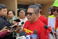 Sekretaris Jenderal PDIP Hasto Kristiyanto menjawab pertanyaan pers di Jakarta, Minggu (15/2/2026). (Foto: Tera Nusantara.com)