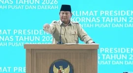 Presiden Prabowo Subianto dalam Rapat Koordinasi Nasional Pemerintah Pusat dan Daerah 2026 di Sentul, Bogor, Senin (2/2/2026). (Foto: Dok. Kemendagri/Tera Nusantara.com)