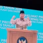 Presiden Prabowo Subianto saat sambutan dalam Rakornas Pemerintah Pusat dan Daerah di Sentul International Convention Center (SICC), Bogor, Jawa Barat, Senin (2/2/2026). (Foto: Tera Nusantara.com)