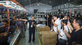 Fasilitas perakitan sepeda listrik Ofero di Semarang, Jawa Tengah. 