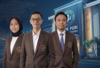 Nisrina Yumna Qurrotu’ain, Vicky Ardiansyah, dan Achmad Charis Muhlasin, mahasiswa STMIK Kebumen pengembang aplikasi berbasis AI. - Foto STMIK Kebumen